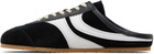 Dries Van Noten Black Suede Sneaker Mule Loafers