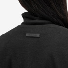 Fear of God ESSENTIALS Women's Halfzip Mockneck in Jet Black