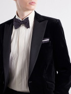 Favourbrook - Grosgrain-Trimmed Cotton-Velvet Tuxedo Jacket - Black