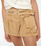 Dion Lee - Belted cotton cargo miniskirt