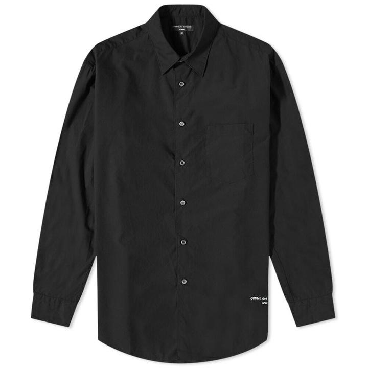 Photo: Comme des Garçons Homme Men's Hem Logo Pocket Shirt in Black