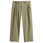 Auralee Men's Tropical Wool Trousers in Light Khaki