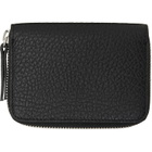 Maison Margiela Black Four Stitches Zip Wallet