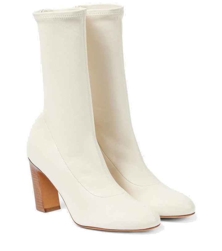 Photo: Khaite Apollo leather ankle boots