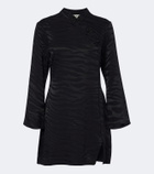 Rixo Brooklyn satin jacquard minidress