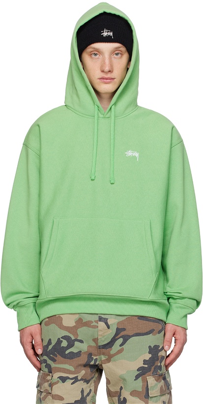 Photo: Stüssy Green Embroidered Hoodie