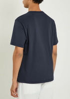 NN07 Jett Printed Cotton T-shirt Navy