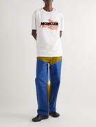 Moncler Genius - 2 Moncler 1952 Logo-Flocked Printed Cotton-Jersey T-Shirt - White