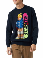 MC2 Saint Barth Man Crewneck Sweater With Crypto Ducky Jacquard | Crypto Puppets Special Edition