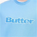 Butter Goods Men's Cord Logo Crew Sweat in Cornflower