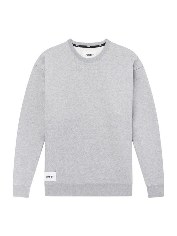 Photo: WTAPS - SIGN-YD Cotton-Jersey Sweatshirt - Gray