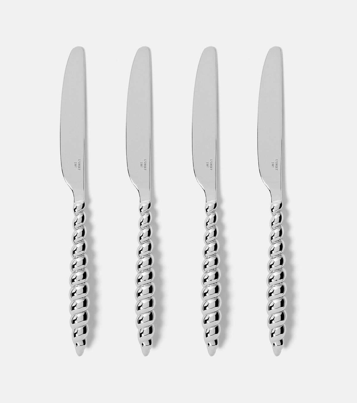 L'Objet x Jessica McCormack stainless steel set of 4 knives