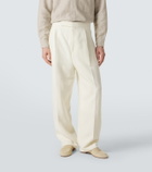 Zegna Wool and linen wide-leg pants