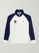 Polo Ralph Lauren - Wimbledon Logo-Embroidered Cotton-Blend Piqué Zip-Up Sweatshirt - White