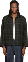 YMC Gray & Brown PJ Overshirt