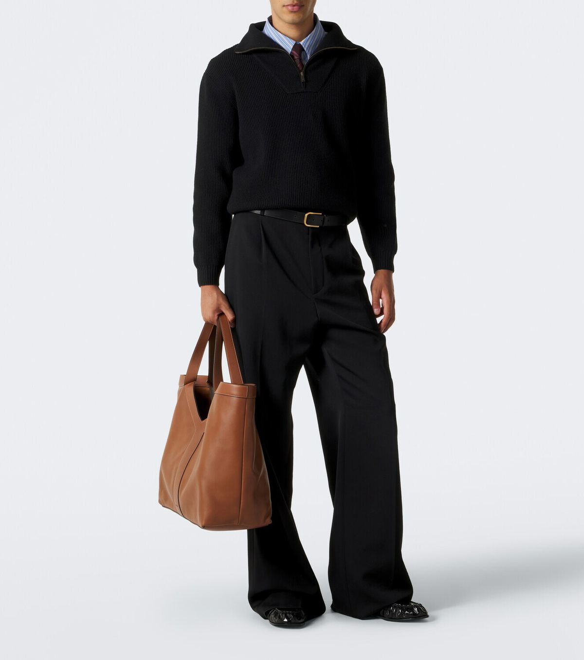 Saint Laurent Y Large leather tote bag