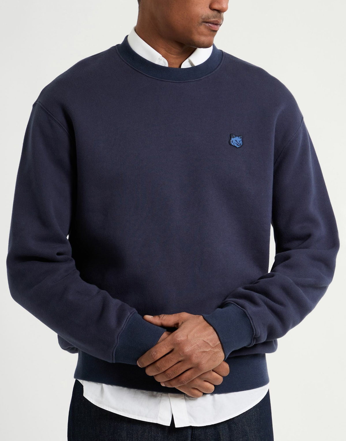 Maison Kitsuné Mens Sweatshirt in Navy