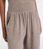 Loro Piana Cashmere and silk tapered pants