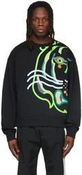 Kenzo Black Tiger Oversized Sweatshirt