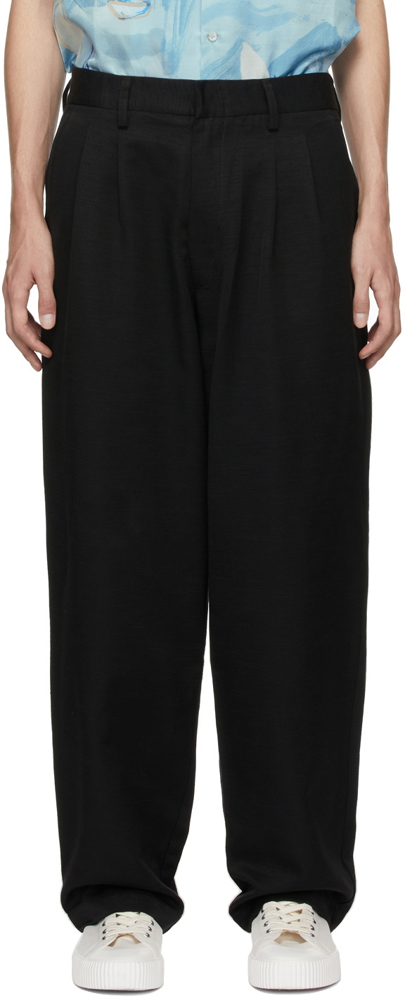 COMMAS Black Tailored Ottoman Trousers Commas