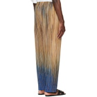 HOMME PLISSÉ ISSEY MIYAKE Brown Paint Brush Close-Up Trousers