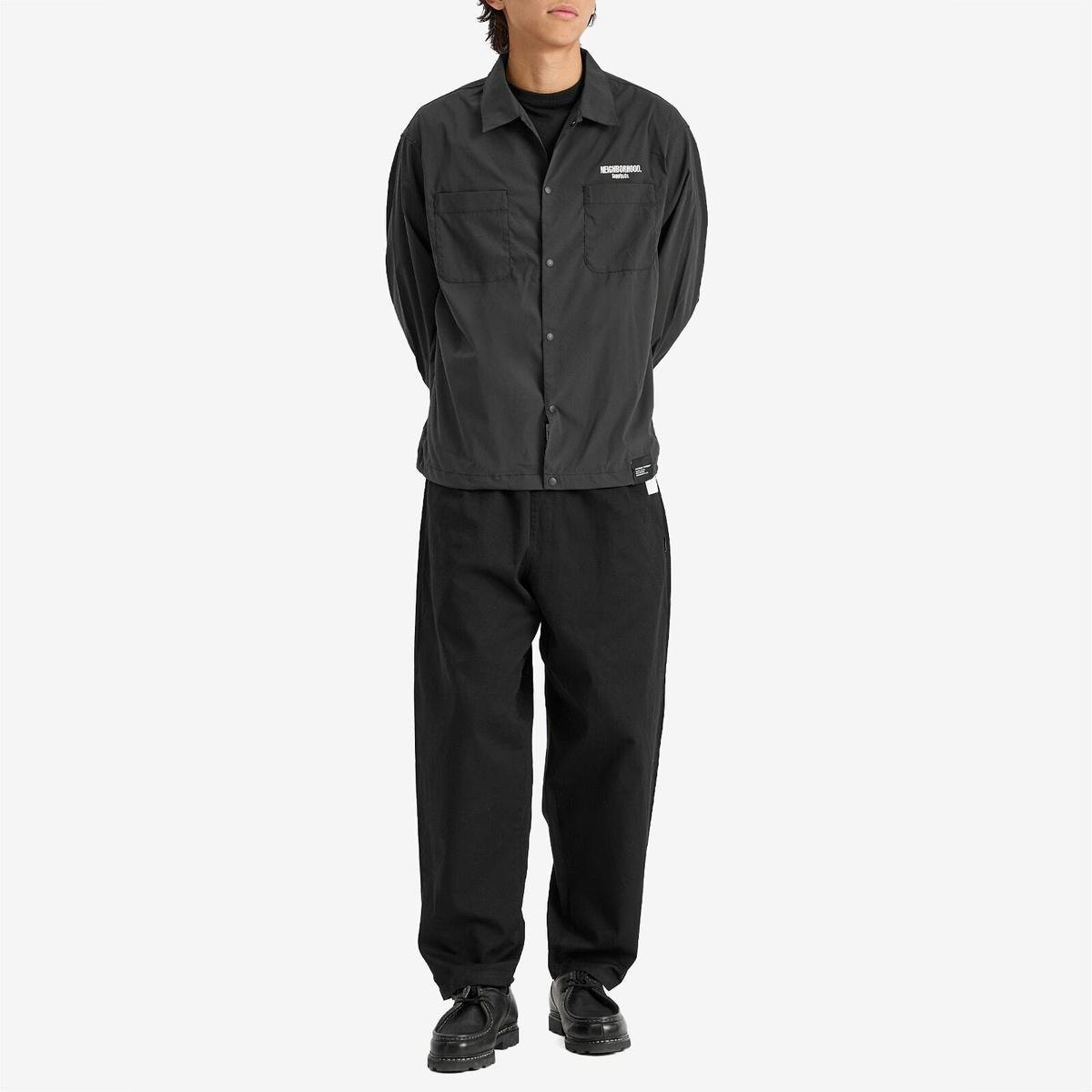 Neighborhood Men's Multifunctional Logo Shirt in Black Neighborhood