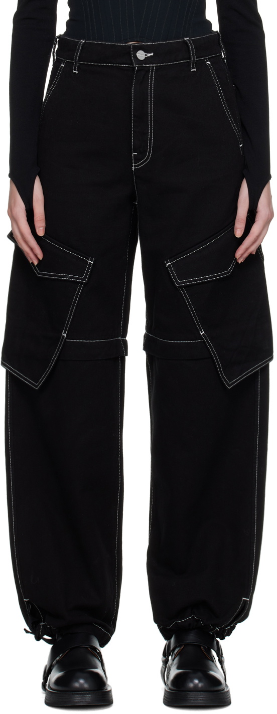 Dion Lee Black Parachute Jeans Dion Lee