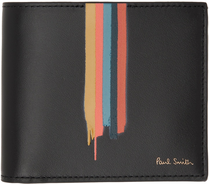 Photo: Paul Smith Black Painted Stripe Wallet