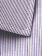 Charvet - Double Striped Cotton-Poplin Shirt - Purple
