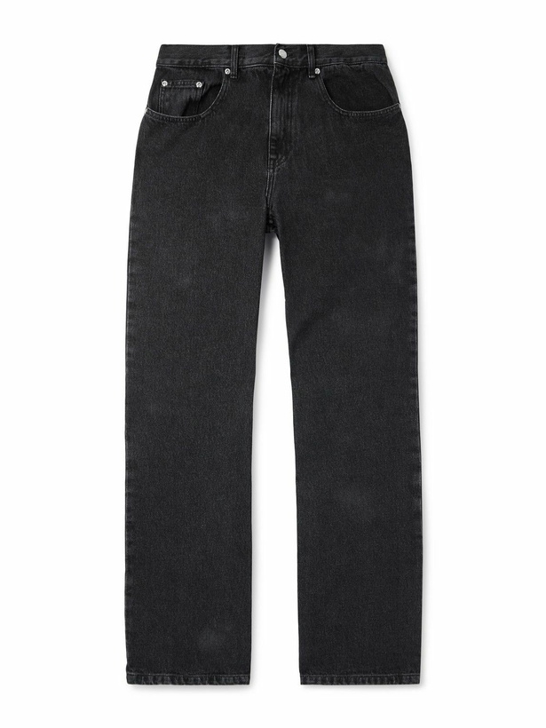 Photo: SECOND / LAYER - Valluco Straight-Leg Stone-Washed Jeans - Black
