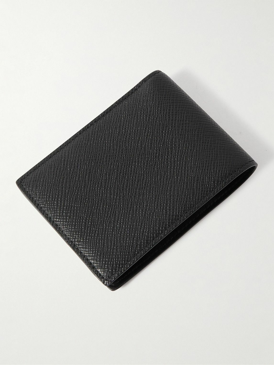 Smythson Panama CrossGrain Leather Billfold Wallet Smythson