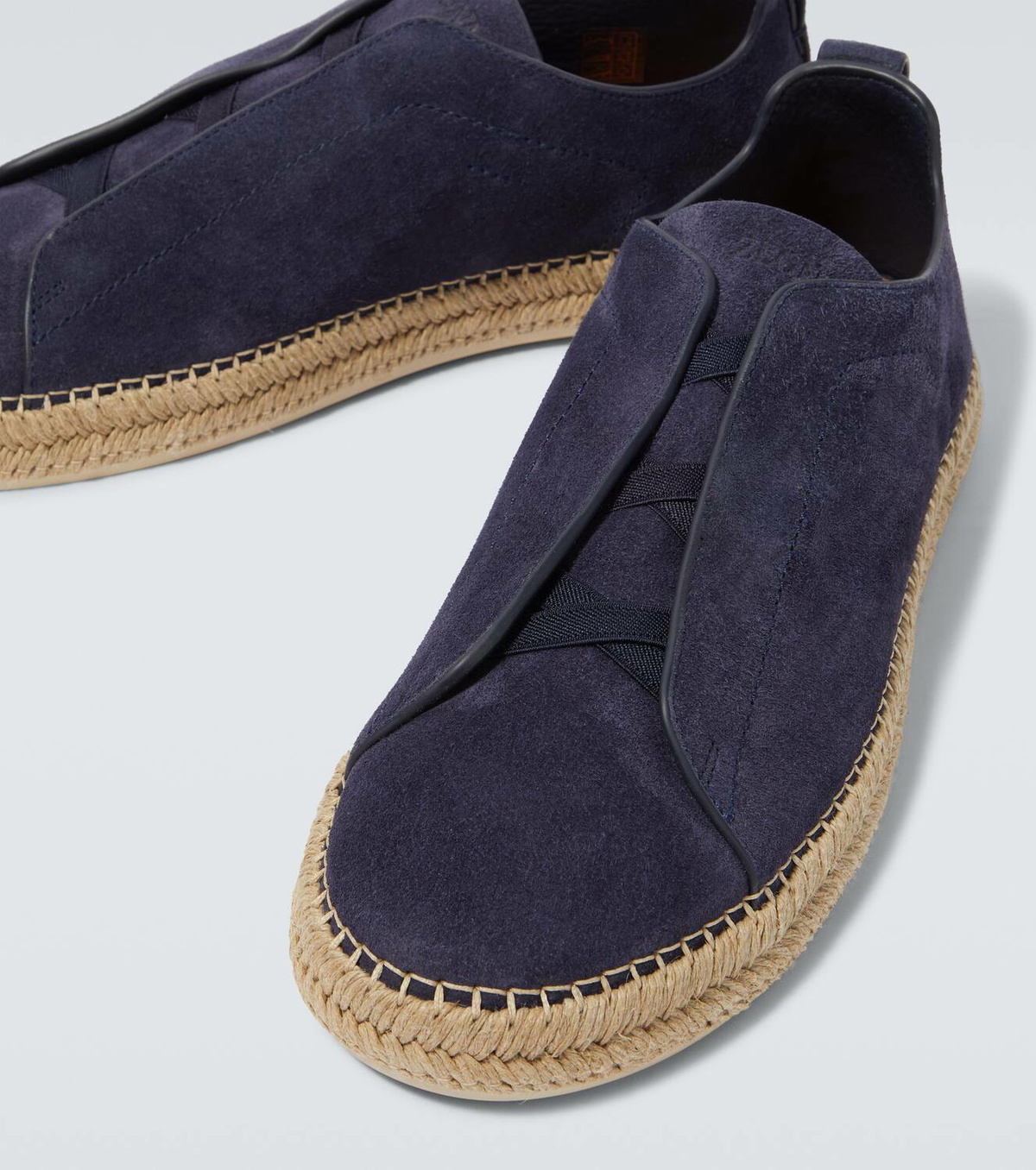 Zegna Triple Stitch suede espadrilles
