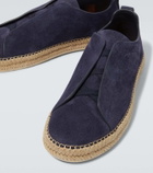 Zegna Triple Stitch suede espadrilles