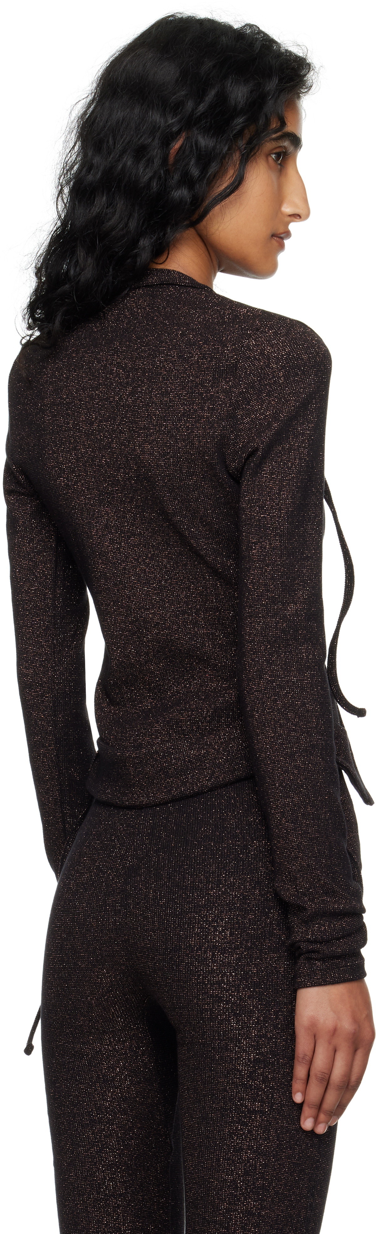Ottolinger Brown Double Closure Rib Cardigan