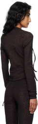 Ottolinger Brown Double Closure Rib Cardigan