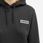 Napapijri Women's Patch Logo Hoodie in Black