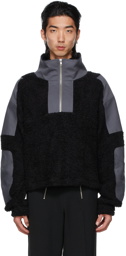 GmbH Black & Grey Paneled Mathis Zip-Up Jacket