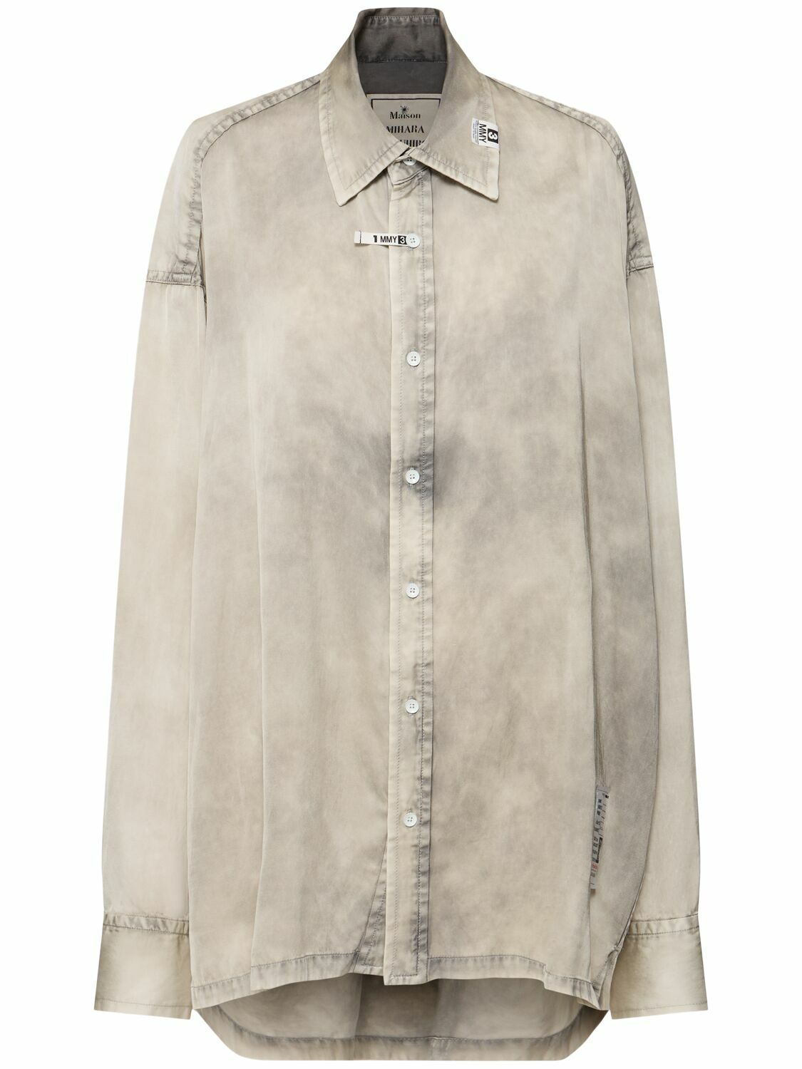 MIHARA YASUHIRO Cotton Blend Satin Shirt Maison MIHARA YASUHIRO