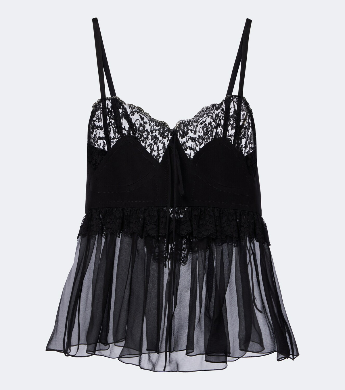 Chloé Ruffled silk crêpe de chine top