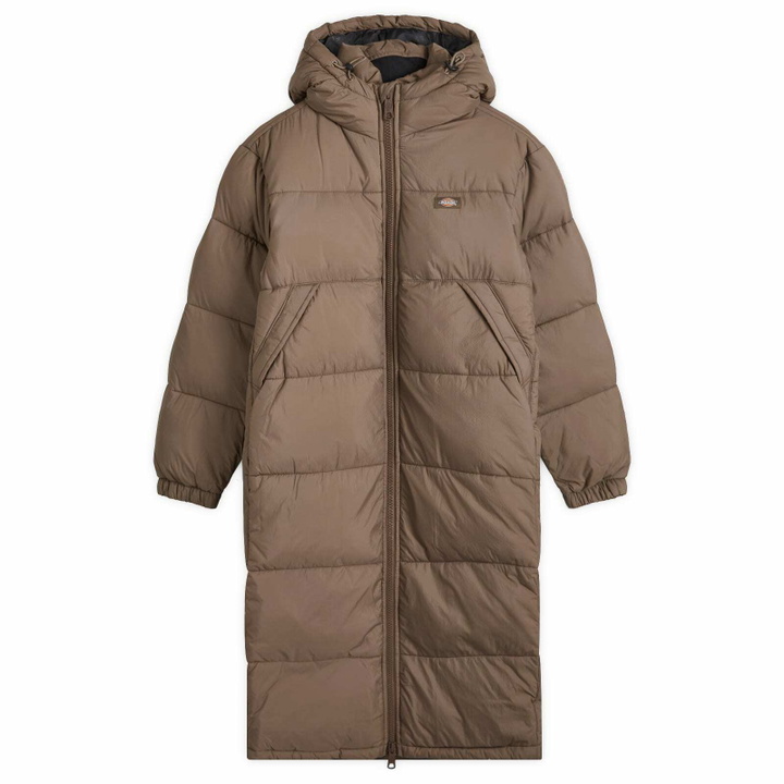 Photo: Dickies Women's Alatna Long Puffer Coat in Mushroom