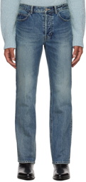 Solid Homme Blue Straight-Leg Jeans
