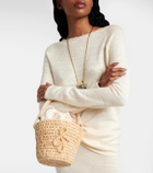 Ruslan Baginskiy Hay rattan-trimmed straw basket bag