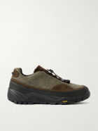 Diemme - Rayon Vert Grappa Hiker Suede-Trimmed Tweed Sneakers - Green