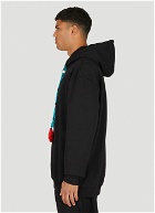 Serpentine Hooded Sweatshirt in Black