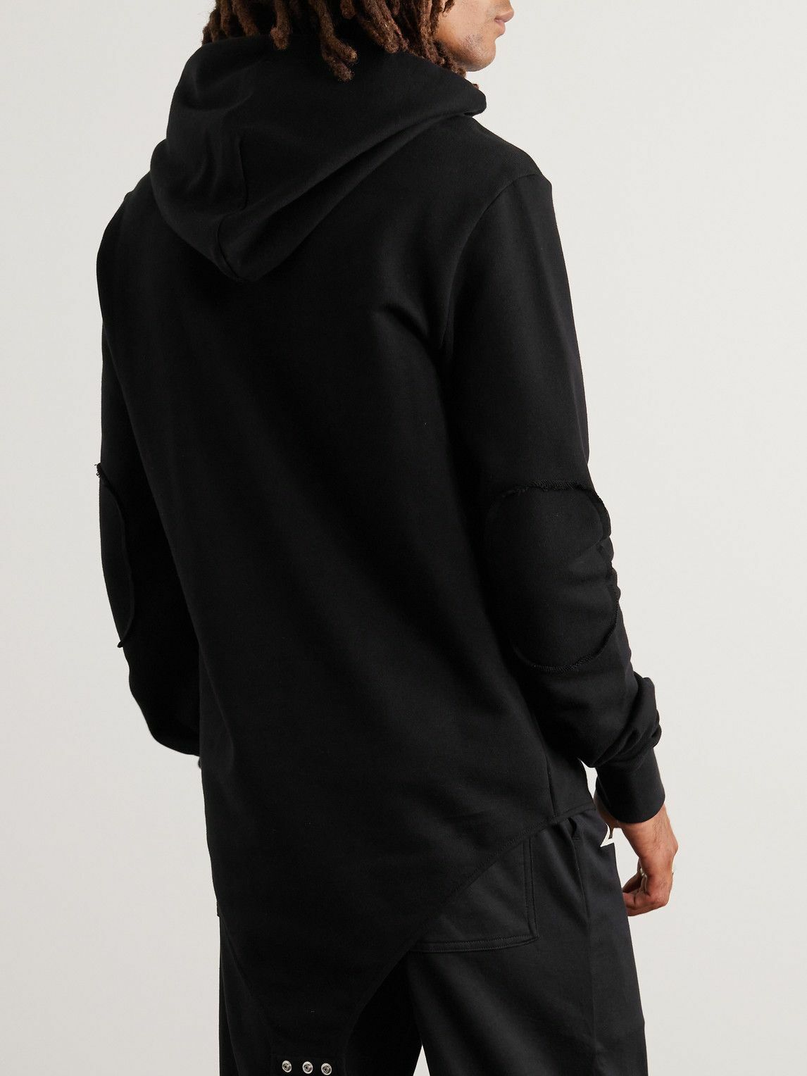 【Rick Owens】HEAVY JERSEY HOODIE Rick Owens: Off-White Hollywood Heavy Jersey Hoodie | SSENSE