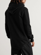 Rick Owens - Champion Embroidered Organic Cotton-Jersey Hoodie - Black