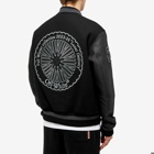 Off-White Men's Moon Varsity Jacket in Black