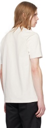 Hugo Off-White Embroidered T-Shirt