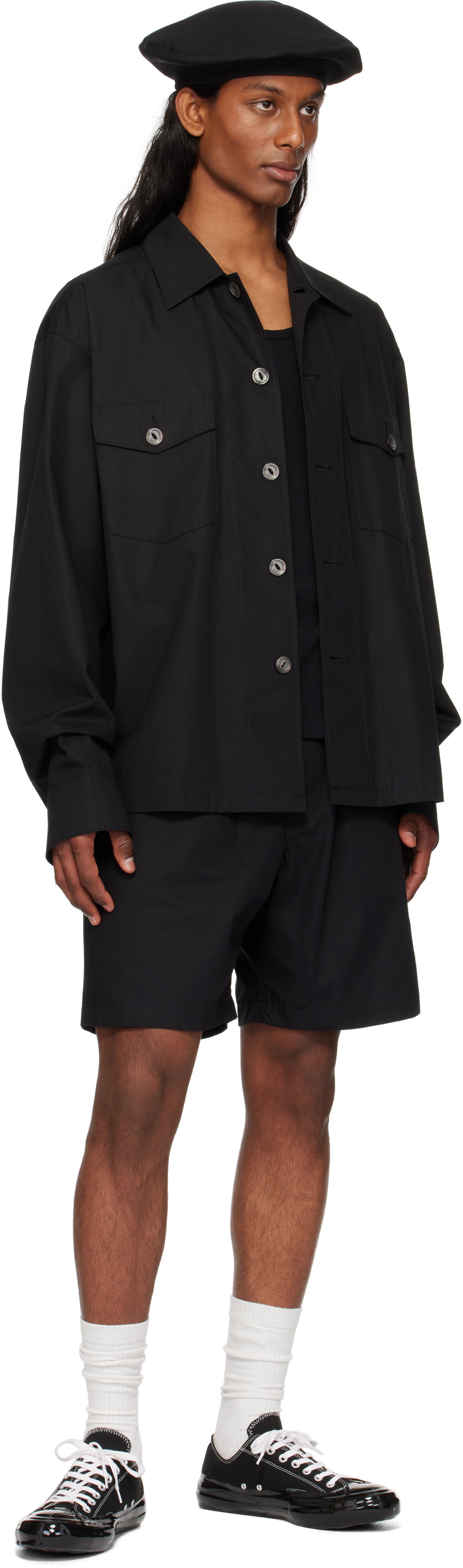 TAKAHIROMIYASHITA TheSoloist. Black Smokey Type 01 Overshirt