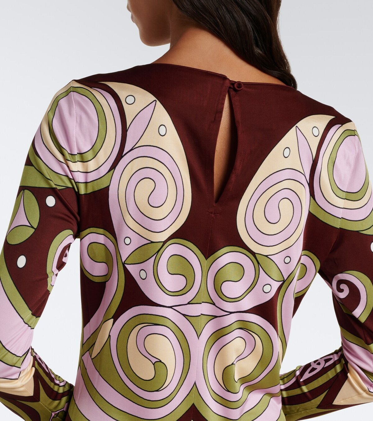 La DoubleJ Kells Swirl jersey maxi dress